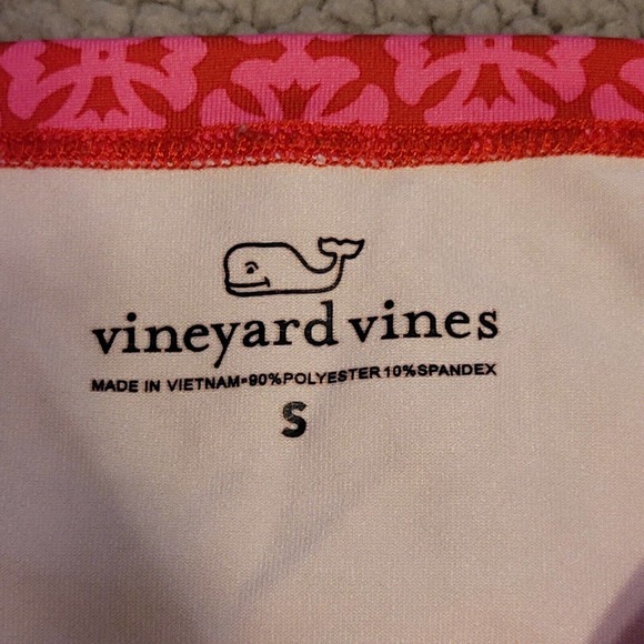 Vineyard Vines Shirt Womens Small Pink Long Sleeve Polyester Spandex Boat Neck - Picture 3 of 11